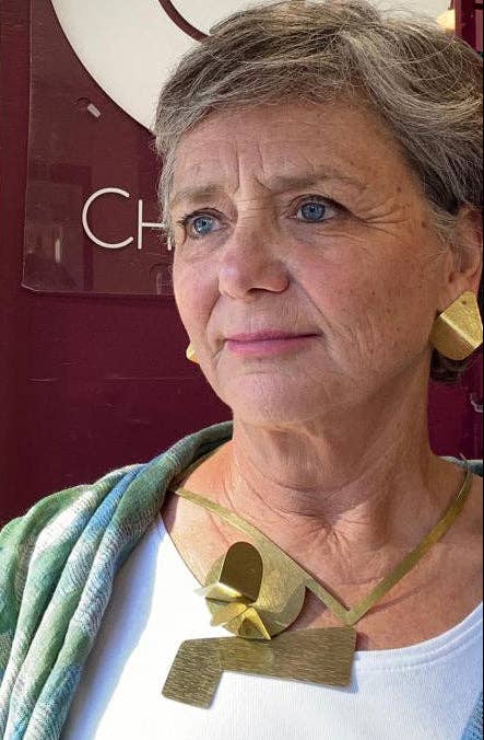 REFLECT 1 Abstract Interchangeable Gold-Tone Necklace