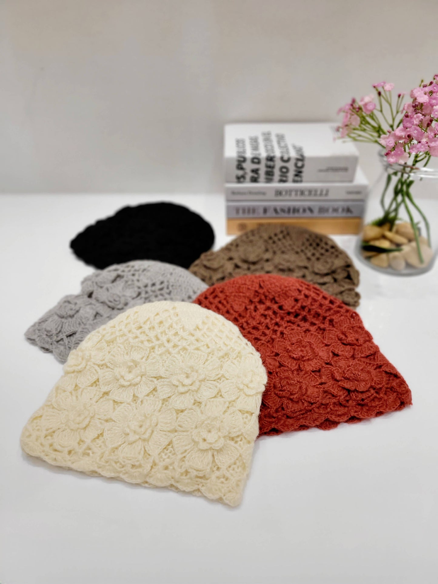Elegant Crochet Knitted Beanie