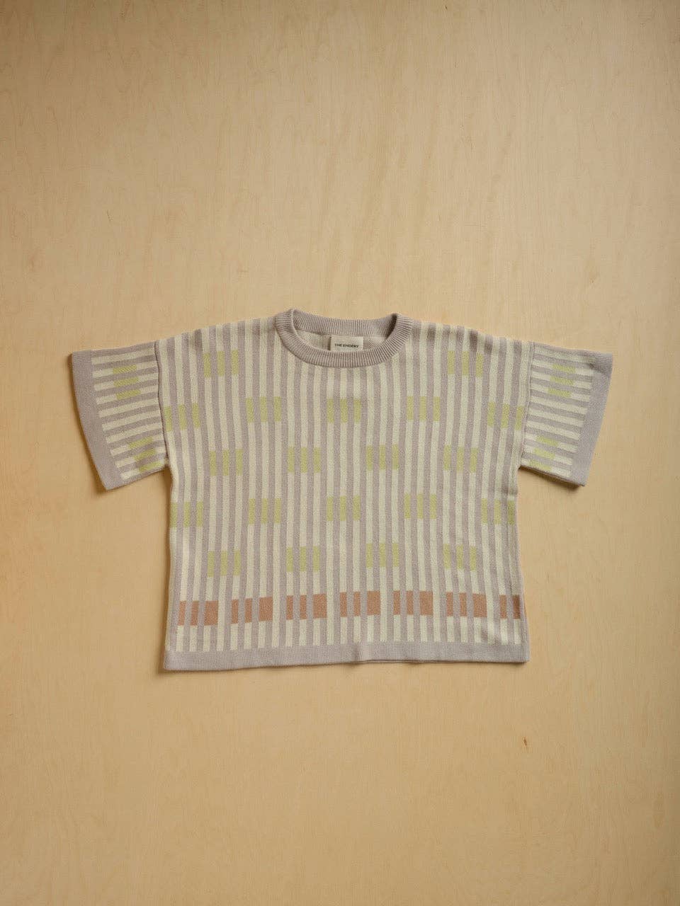 Bauhaus Short Sleeve Sweater Tee - Cumulus