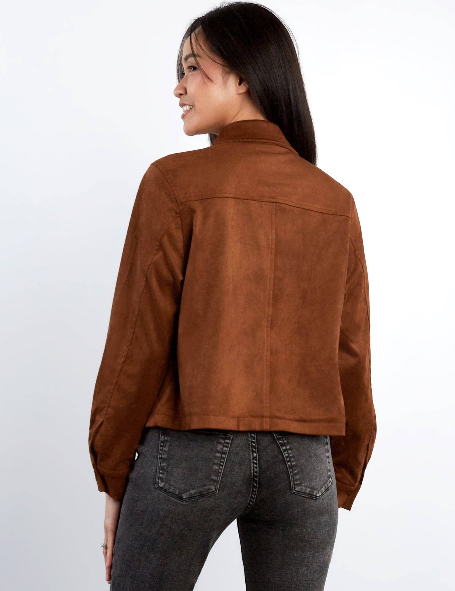 Boxy Suede Jacket