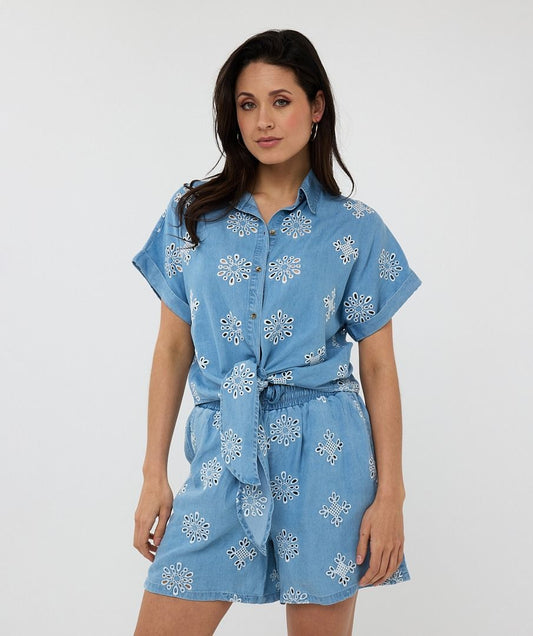 Blouse Knot Chambray