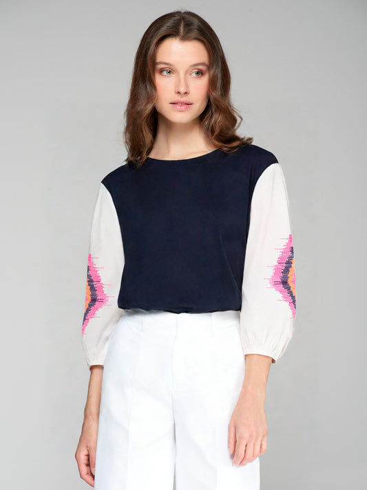 T-SHIRT EUGEN BORDADO IKAT